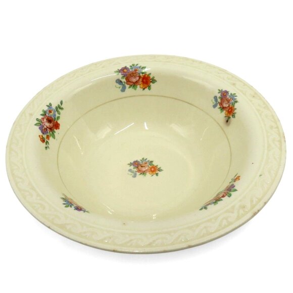 J&G Meakin Sunshine Floral CERAMIC BOWL Vintage Made in England 6 Inches - Picture 1 of 9